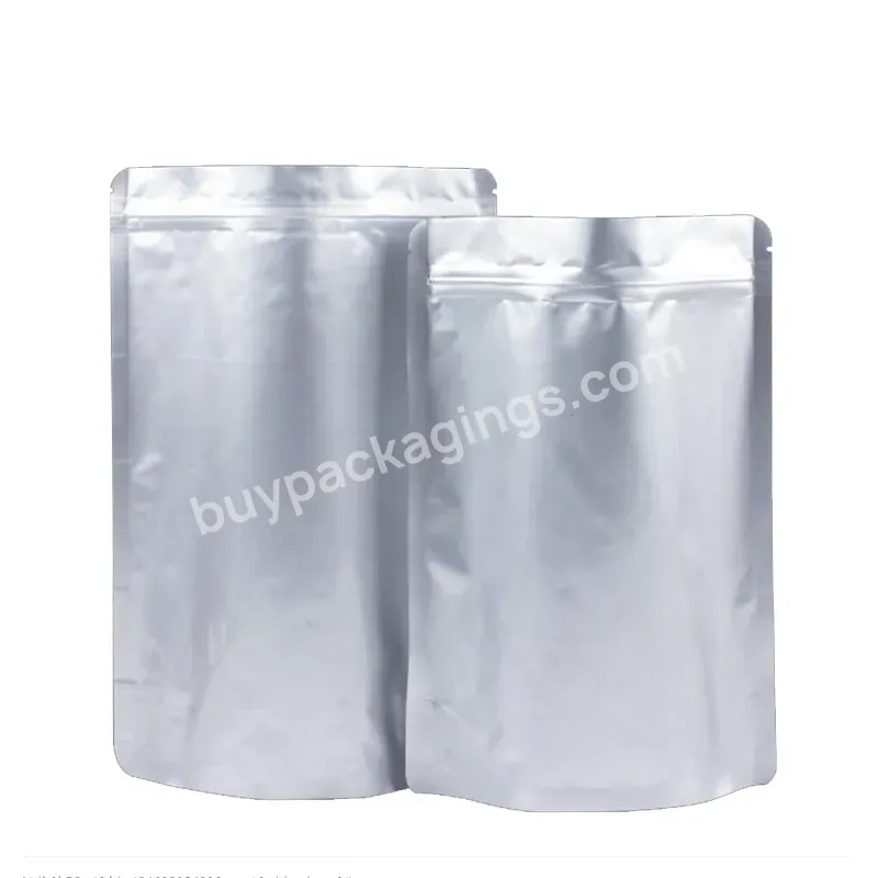 Printed Logo Aluminum Foil Zipper Lock Stand Up Pouch For Soft Candy Polyester Mylar Bag