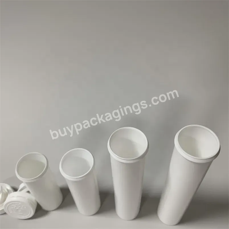 Printed Logo Food Grade Pp Effervescent Tablet Tube Vitamin C Solid Laundry Liquid Effervescent Tablet Storage Tube