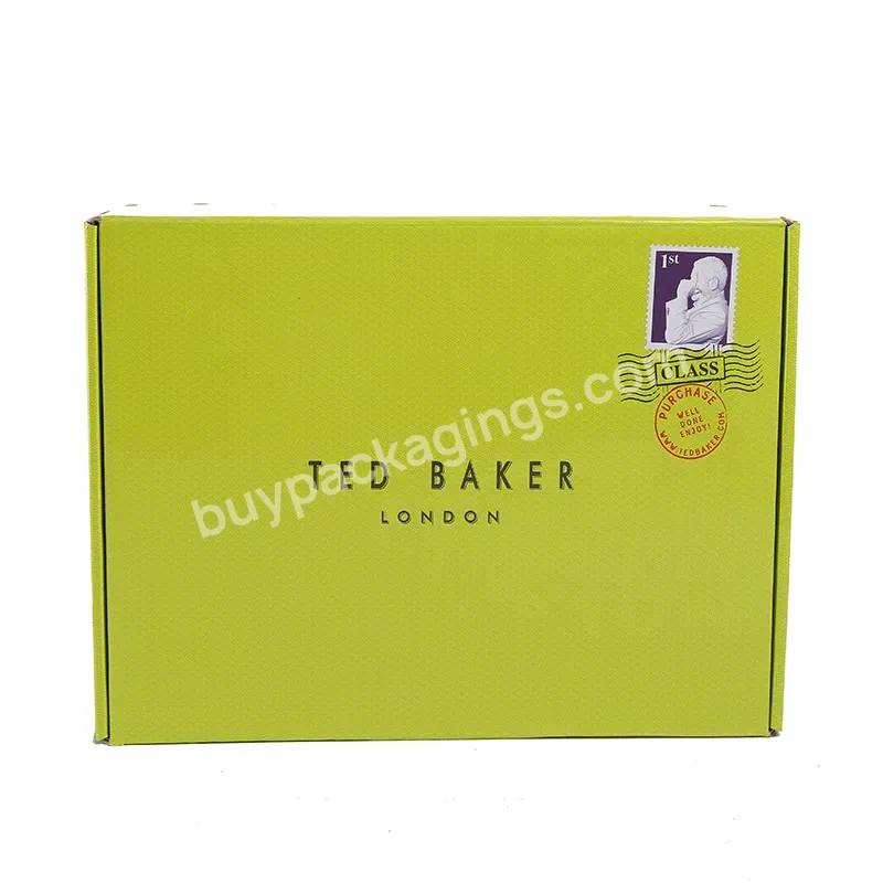 Printed Matte Black Color Mailer E Flute Cardboard Tuck Top Box