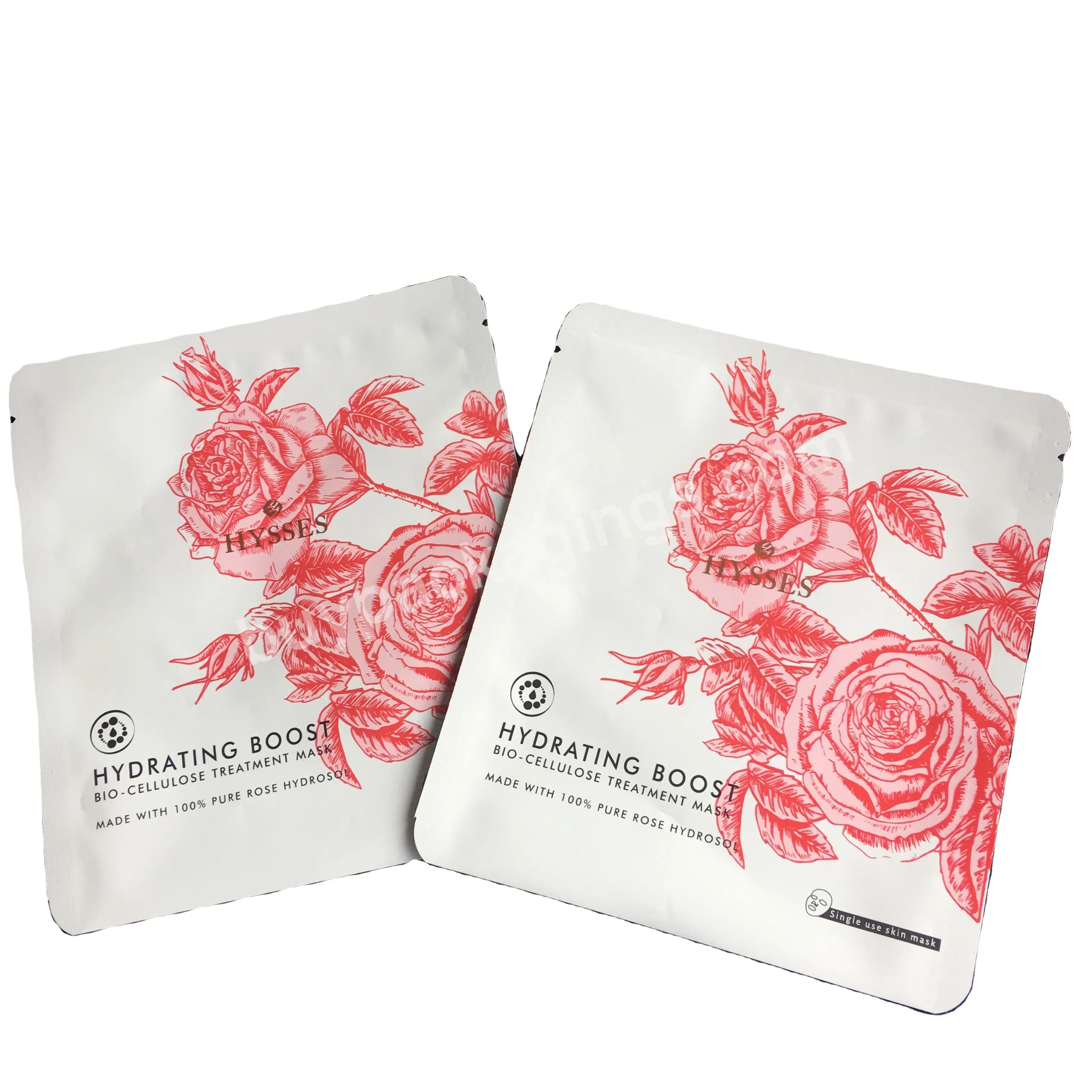 Printed Matte Finish Cosmetic Sample Sachet 3 Side Sealed Flat Packaging Plastic Foil Pouch Bag Small Skincare Packet Bag