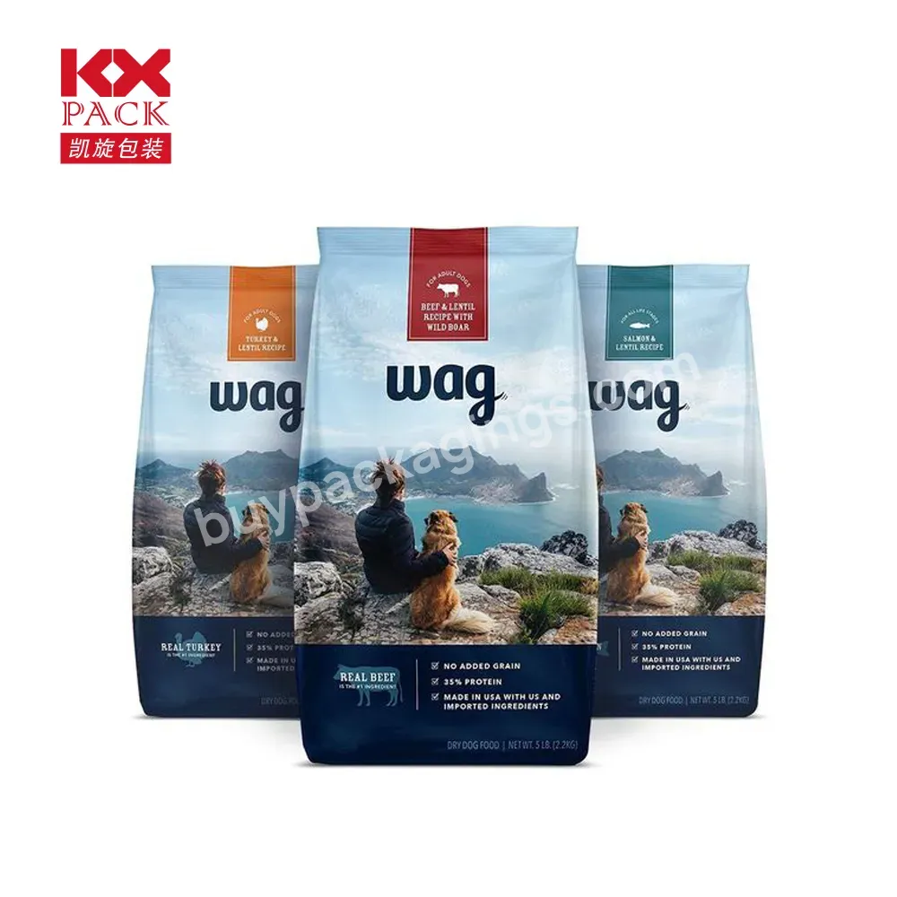 Printed Plastic Pet Dog Cat Food Packaging Bag Custom 10kg 15kg 20 Kg Package Bag