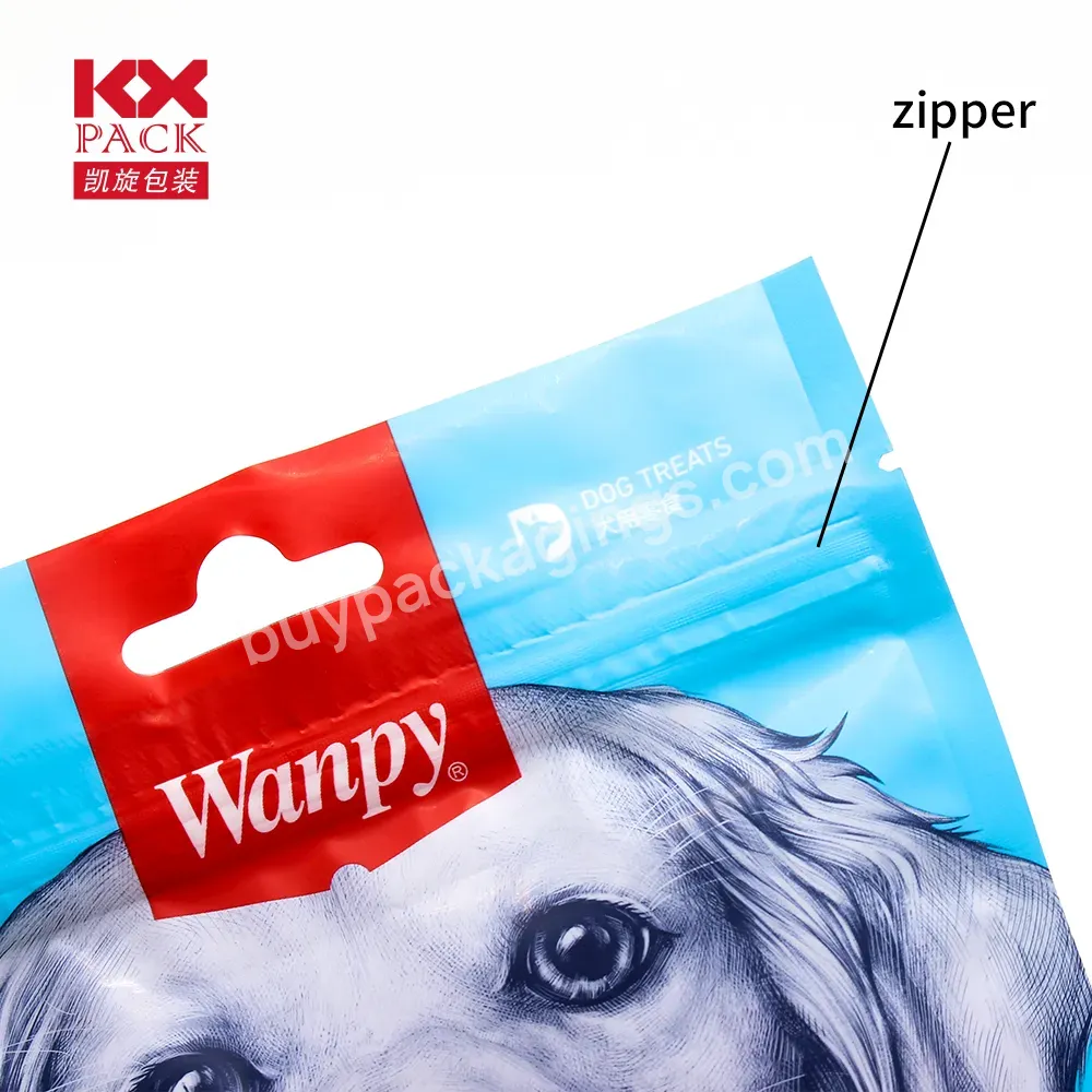 Printed Plastic Pet Food Packaging Bag Reusable Pet Dog Food Packaging Bag Zip Lock Plastic Bag