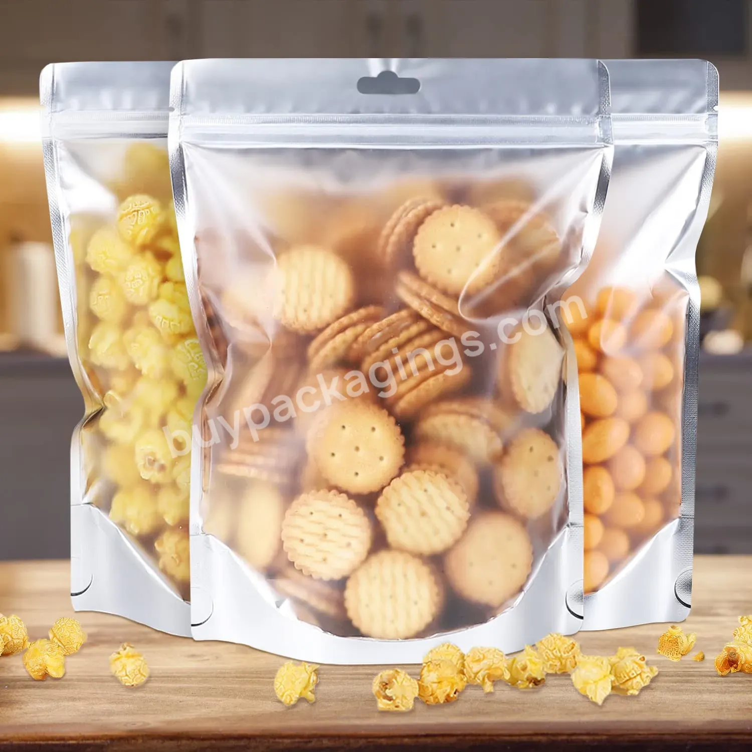 Printed Plastic Smell Proof Ziplock Food Packaging Sugar Mylar Bags 3.5g Custom Candy Bag With Window