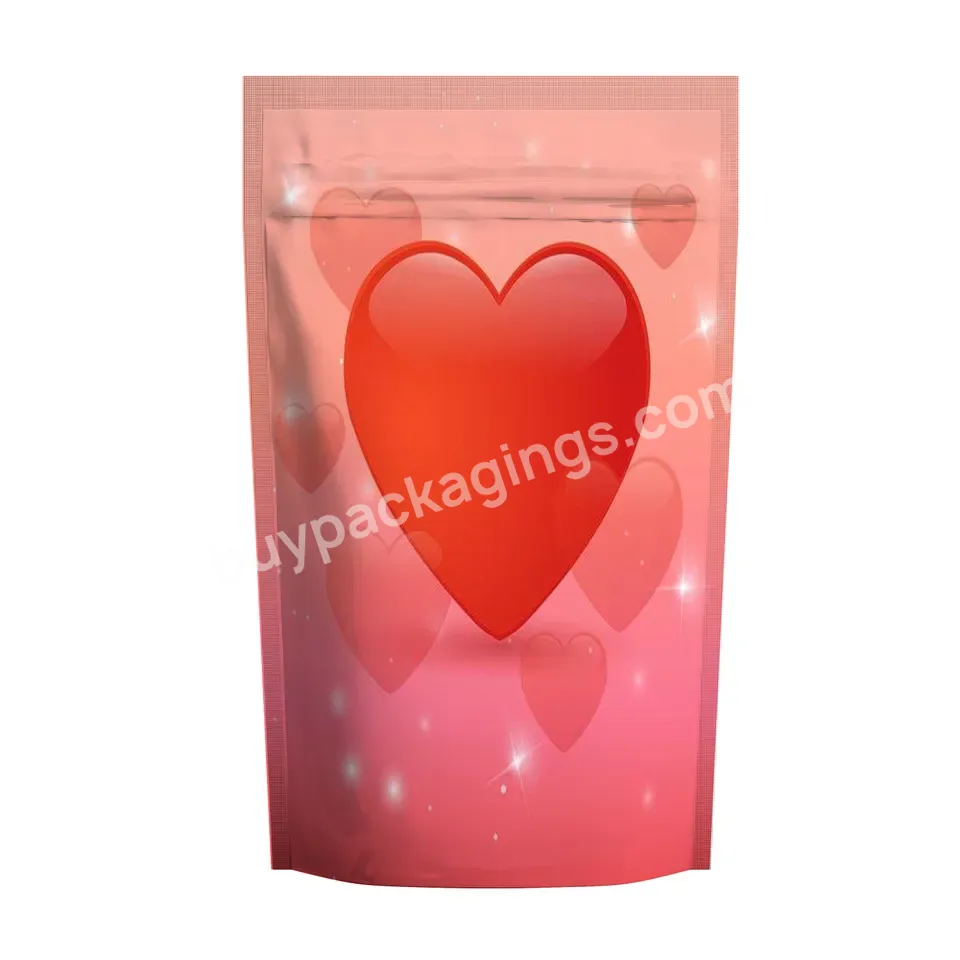 Printed Polyester Film Resealable Vertical Sealed Zipper Bag Polyester Film Food Storage Bag