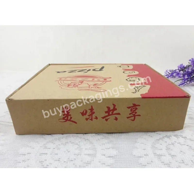 Printed Reusable Disposable Carton Pizza Box Paper Food Packaging Box