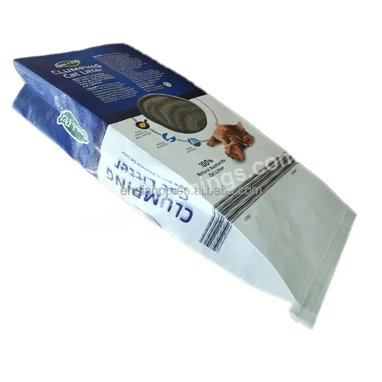 Printed Rice Wheat Grain Flour Chemical Feed Pp Woven 25kg Packaging Bag