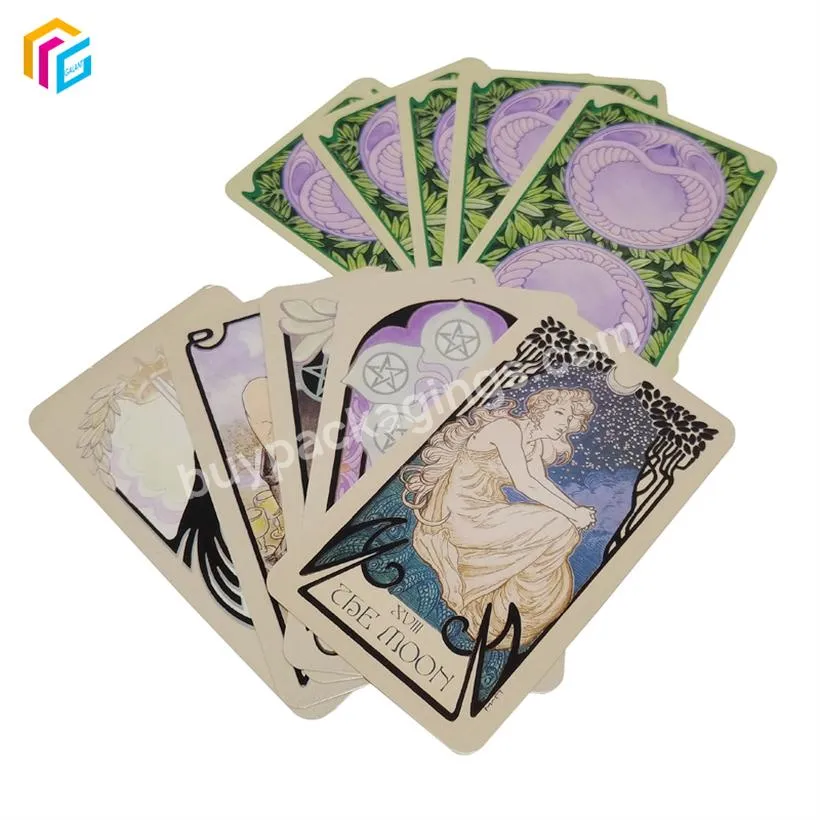 Printed wholesale custom printing classic cute trading playing tarot card decks for sale custom tarot cards