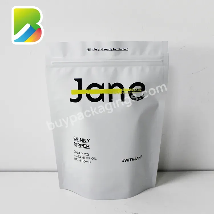 Printer For Energy Bar Packaging Bag Custom Printing Matte Pet Metallized With Gravure Biodegradable Window1 Oz 8 Stand Up Pouch