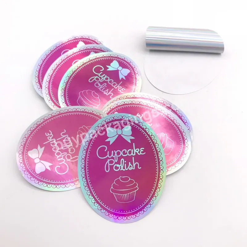 Printing Custom Laser Hologram Security Label Sticker Vinyl Rainbow Holographic Label