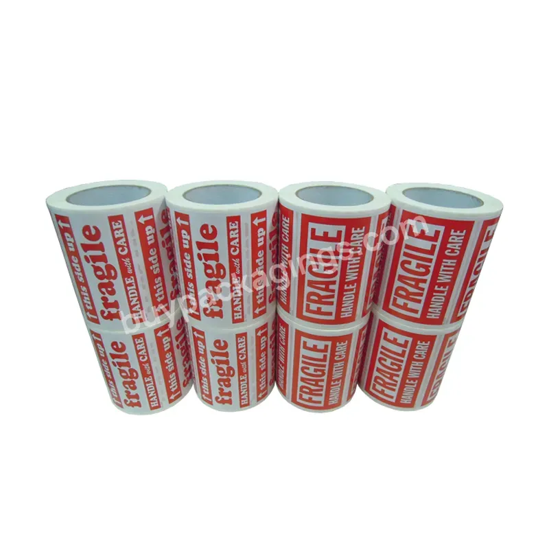 Printing Customized Fragile Handle With Care Thank You Warning Stickers Label Roll For Shipping And Packing