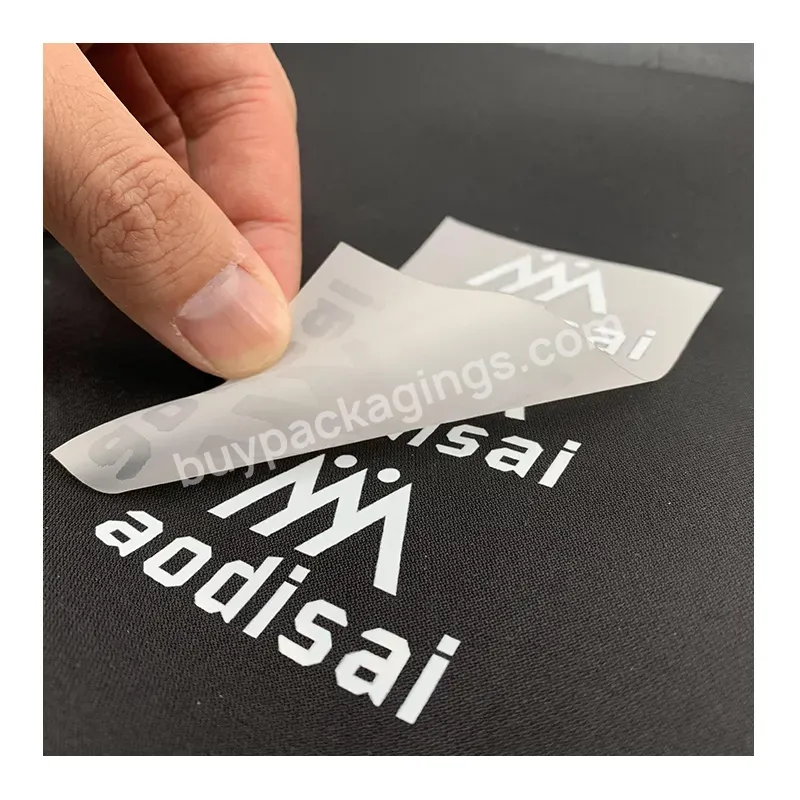 Printing Labels Maker Custom Design 3d Logo Transparent Silicon Heat Transfer Labels For Garment