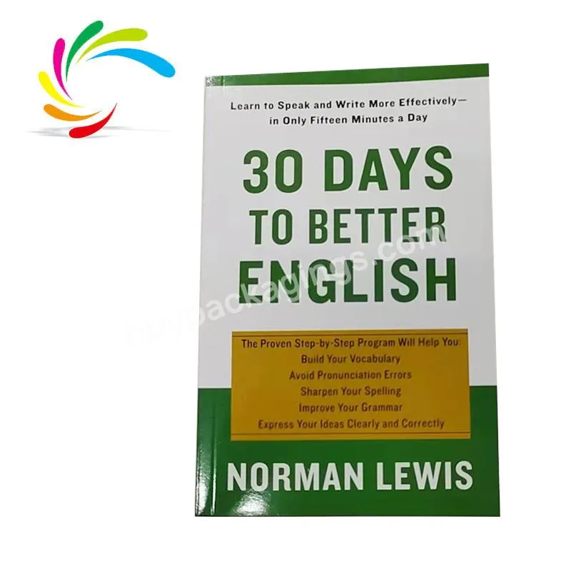 Printing latest bestseller stock motivational book 30 days to better English adults reading study books