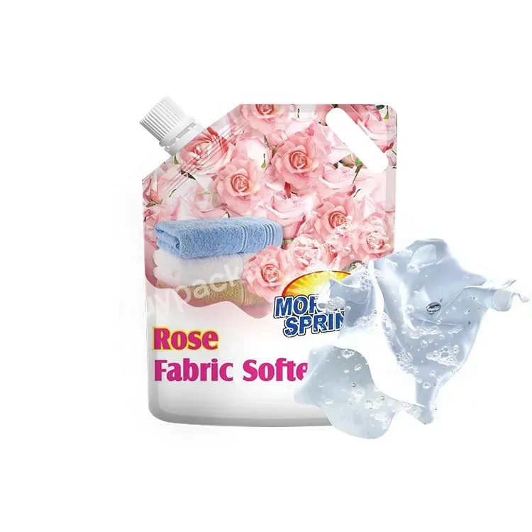 Printing Liquid Detergents Bags Soap Stand Up Spout Plastic Packaging Laundry Washing Pouch