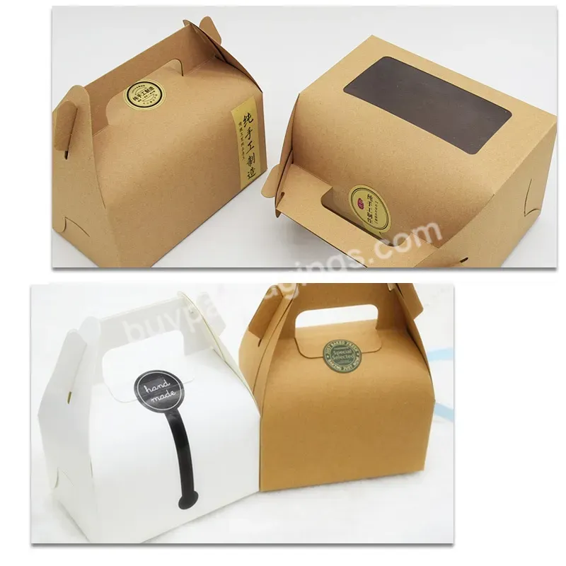 Printing Moon Birthday Cake Box Packaging Cheap Price Paper Food Luxury Packaging Cake Box With Handle Paperboard Llc Accept