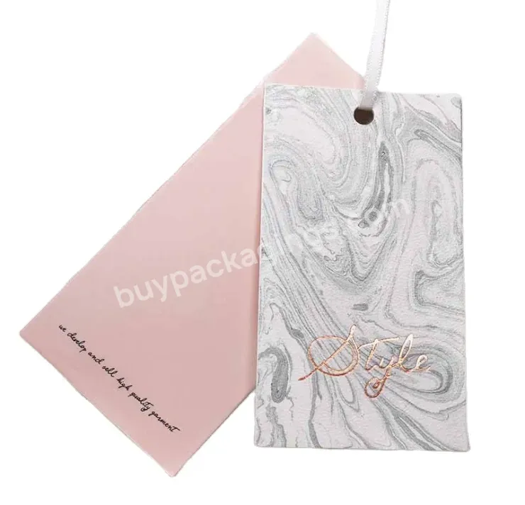 Printing Paper Custom Clothing Price Hang Clothing Label Plastic Tags For Garment