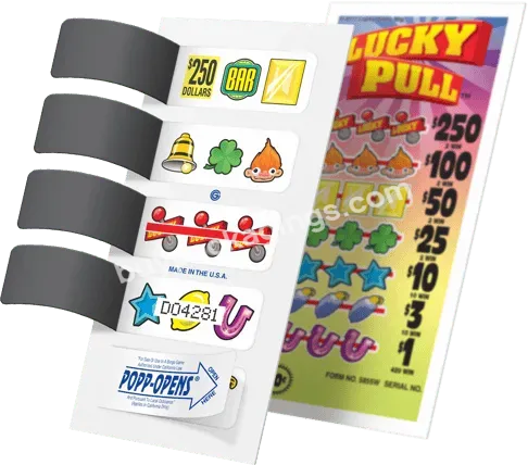 Printing Services Hot Selling Lottery Tickets Pulltabs Bingo Pull Tabs Lottery Tickets