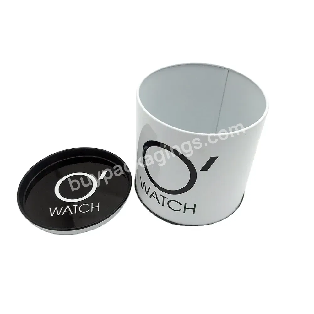 Printing Watch Packing Round Tin Can