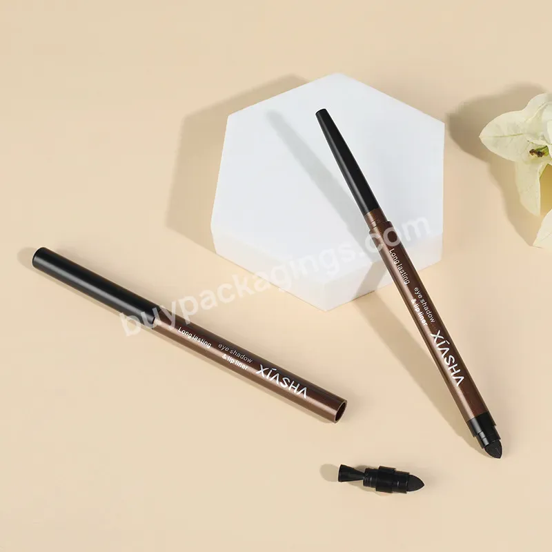 Private Air-tight Auto-rotating Eyebrow Pencil With Cotton Tip - Buy Lipstick Empty Container,Lipstick Plastic Packaging,Lipstick Tube.