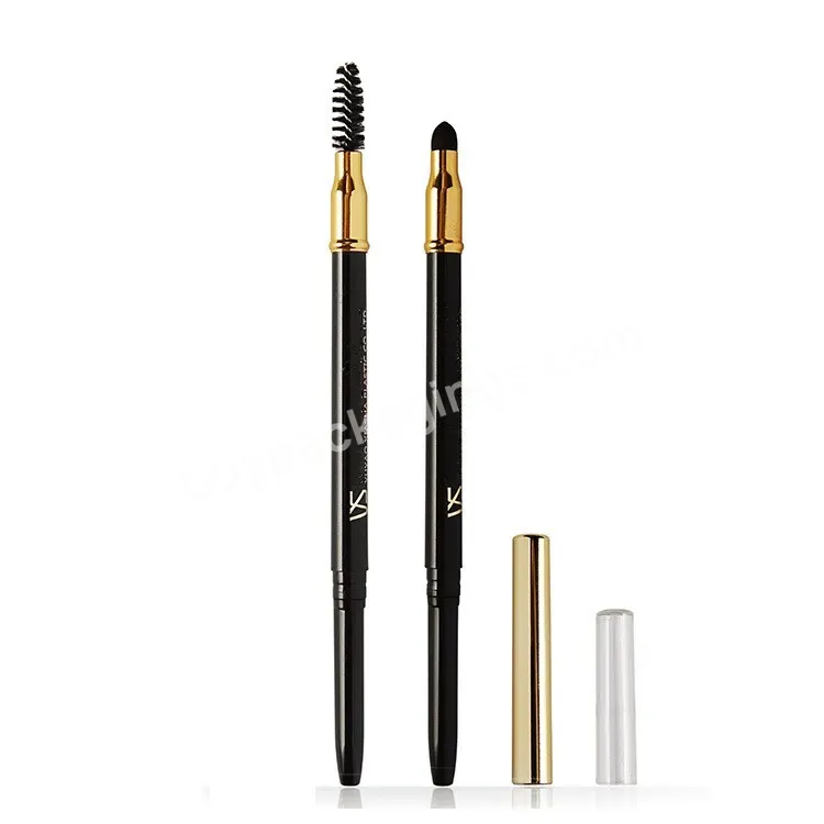 Private Air-tight Auto-rotating Eyebrow Pencil With Cotton Tip