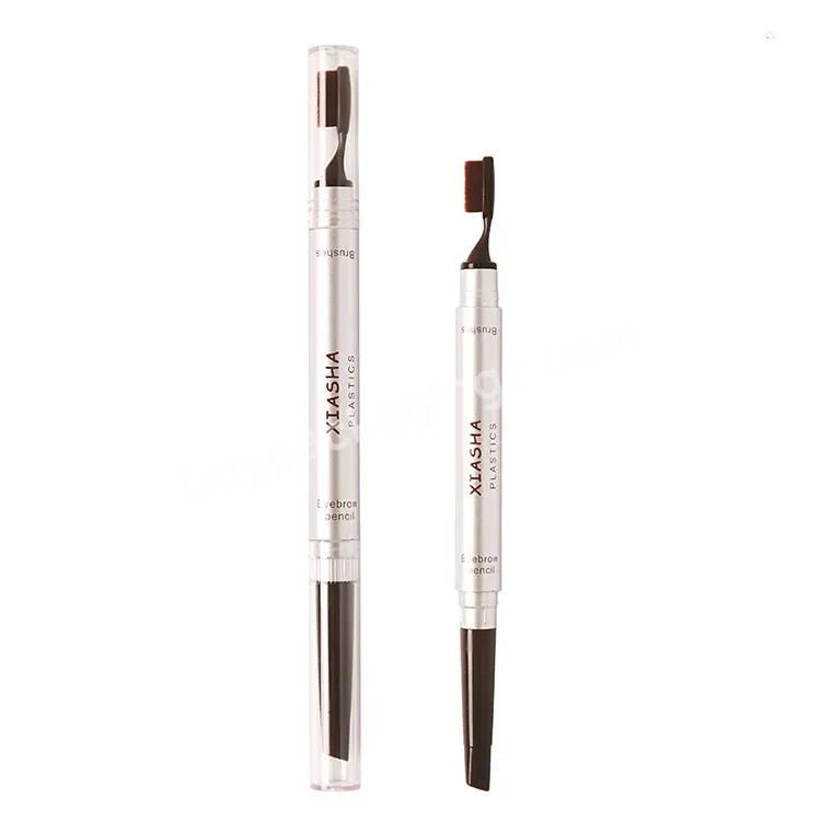 Private Brush Head Double Head Automatic Rotation Eyebrow Pencil Package Material - Buy Lipstick Empty Container,Lipstick Plastic Packaging,Lipstick Tube.