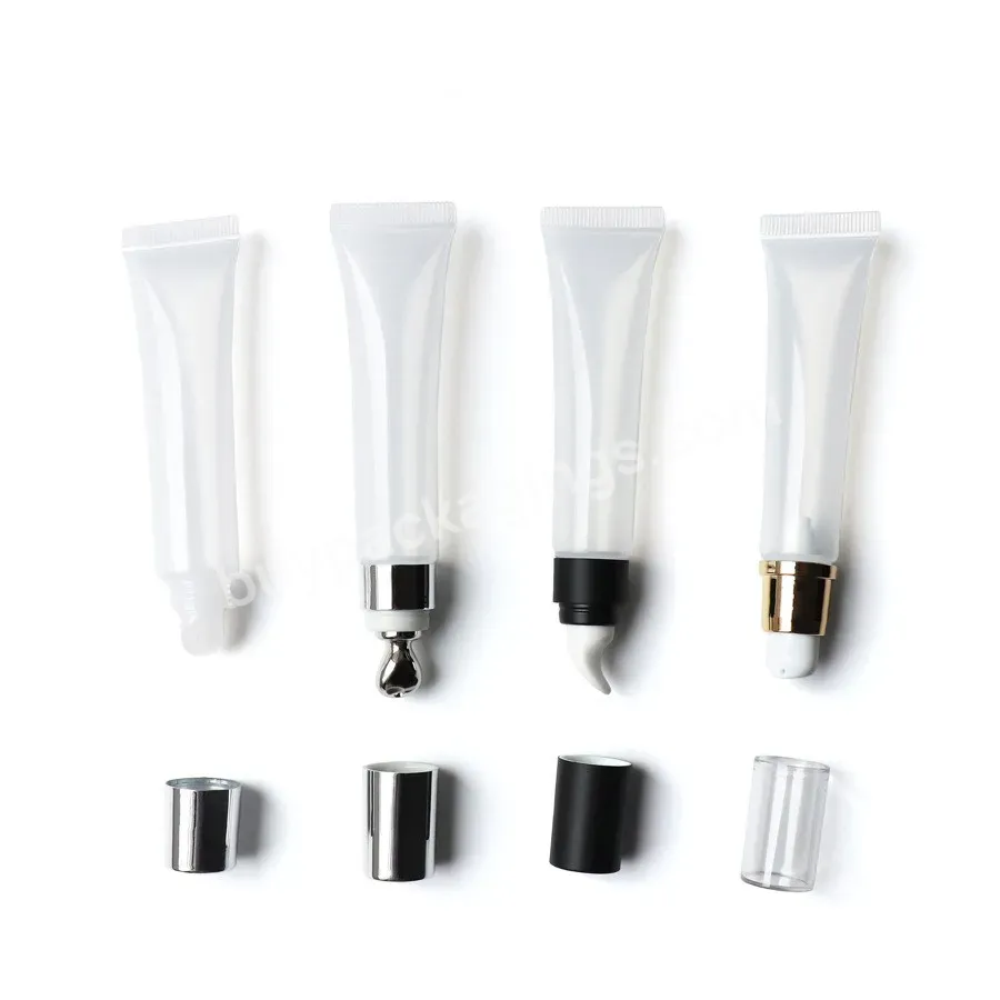 Private Label Cosmetic Empty Container 10ml 15ml 20ml Eye Cream Lip Gloss Lip Oil Moisturizer Tube Plastic Packaging