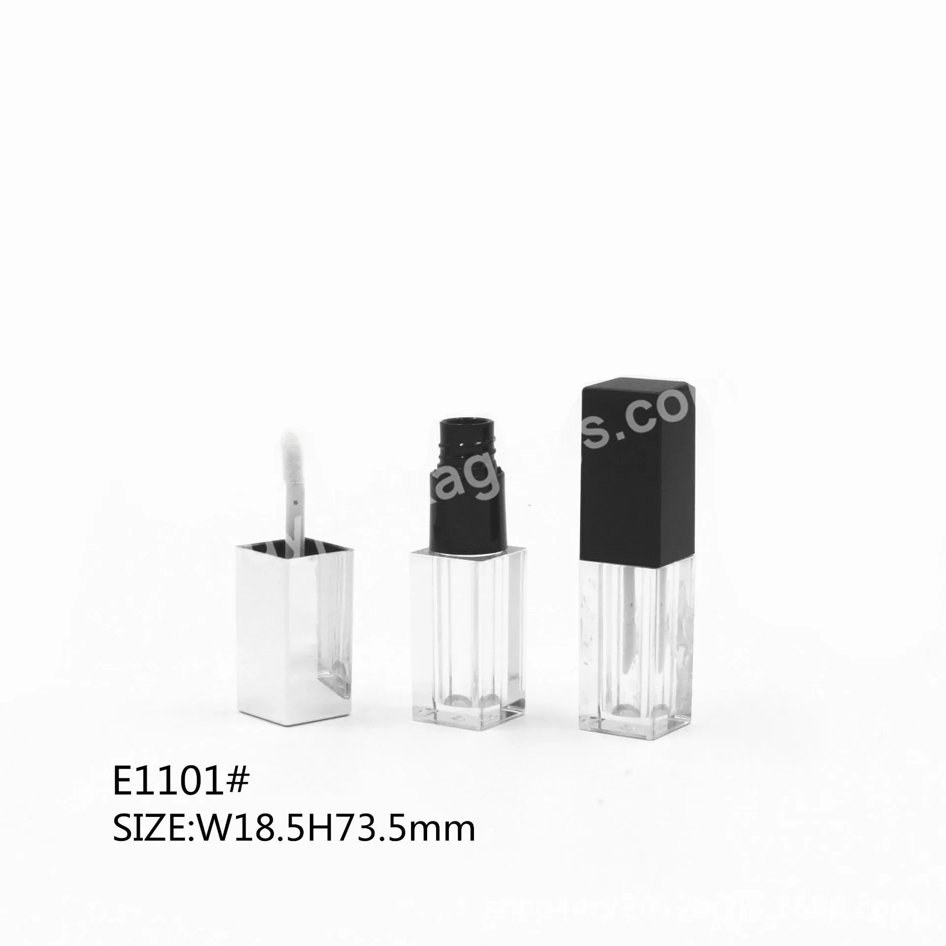 Private Label Cosmetic Plastic Packaging E1101# Liquid Lipstick Lip Tint Oil Plumper Lip Gloss Empty Container Tube Bottle