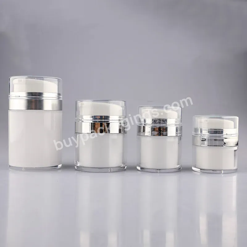 Private Label Custom 15g 30g 50g 100g Acrylic Plastic Cosmetic Jar With Vacuum Packaging Airless Pump