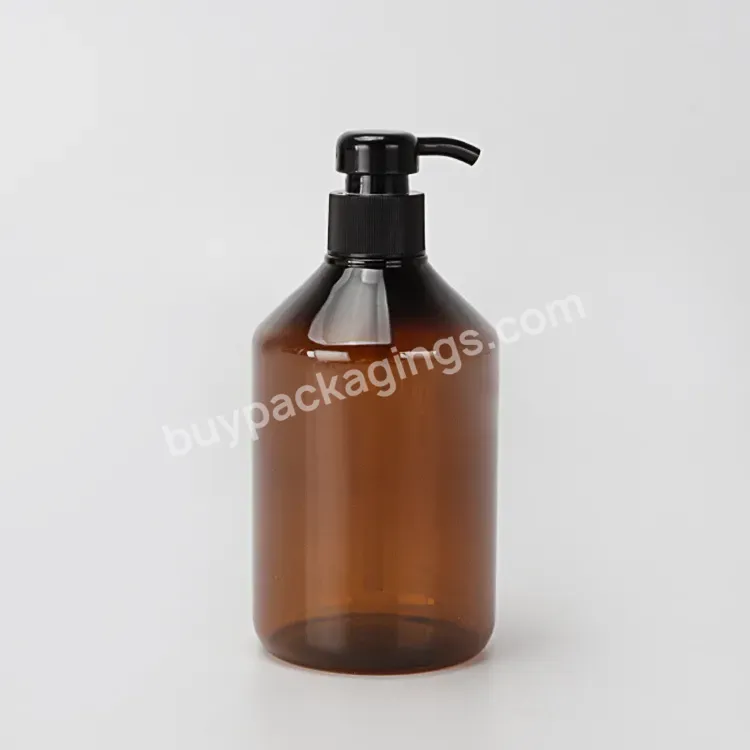 Private Label Custom 300ml 400ml 500ml Pet Plastic Cosmetic Bottle Oblique Shoulder Shampoo Shower Gel Body Lotion Bottles - Buy Shampoo Bottle,Shower Gel Bottle,Body Lotion Bottles.