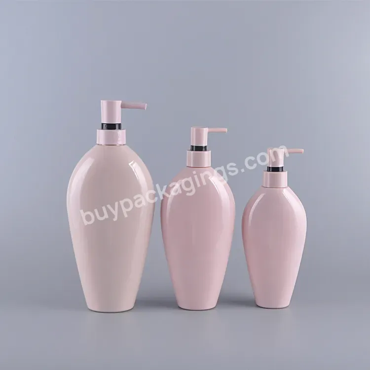 Private Label Custom 300ml Pet Plastic Cosmetic Bottle Shampoo Shower Gel Body Lotion Bottles With Pump