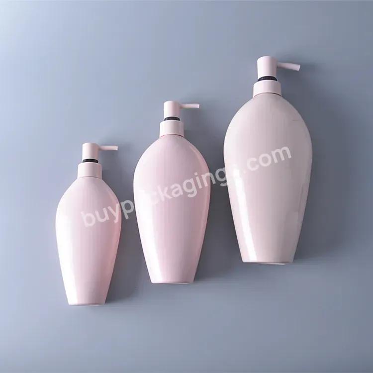 Private Label Custom 300ml Pet Plastic Cosmetic Bottle Shampoo Shower Gel Body Lotion Bottles With Pump