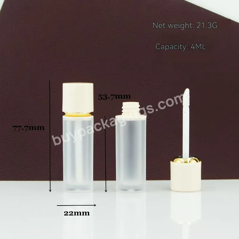 Private Label Custom 4ml Lip Gloss Containers Matte Abs Plastic Lip Gloss Tube