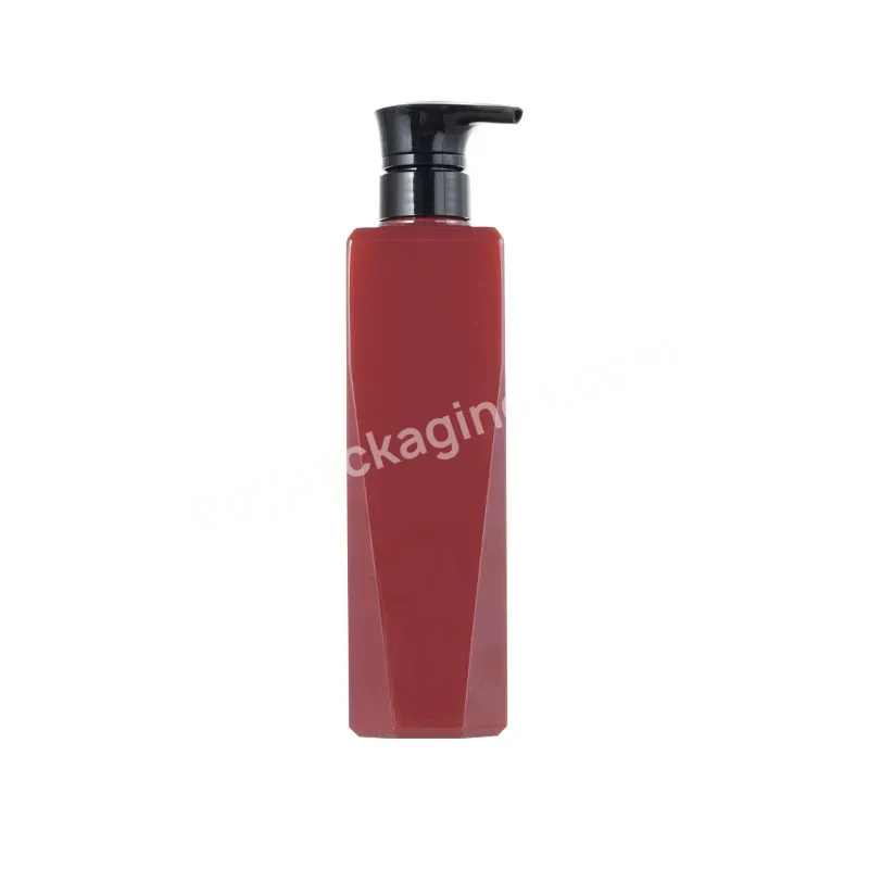 Private Label Custom 500ml Pet Plastic Cosmetic Bottle Luxury Shampoo Shower Gel Bottles With Pmma Pump - Buy Shampoo Bottle,Shower Gel Bottles,Empty Shampoo Bottles.