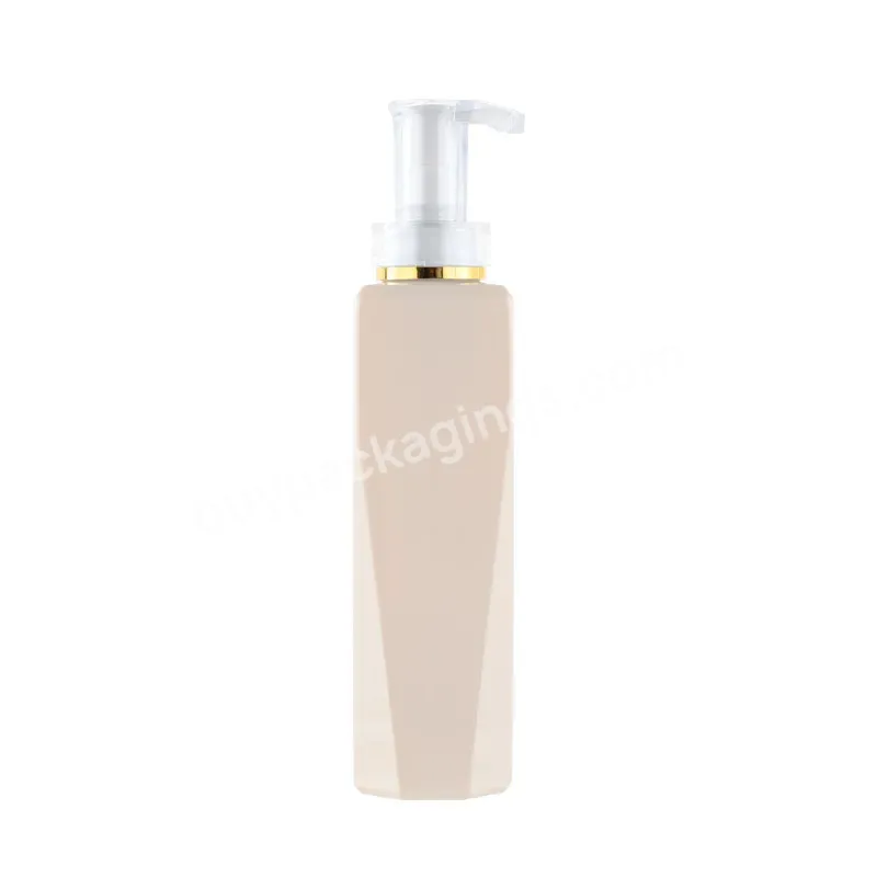 Private Label Custom 500ml Pet Plastic Cosmetic Bottle Luxury Shampoo Shower Gel Bottles With Pmma Pump