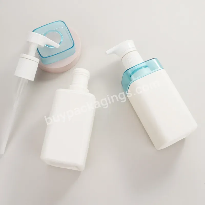 Private Label Custom 500ml Pet Plastic Cosmetic Bottle Thickened Shampoo Shower Gel Body Lotion Bottles With Pump