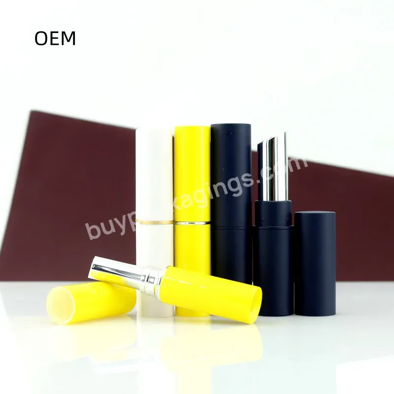 Private Label Custom Beveled Mouth Lipstick Tubes Wholesale Abs Plastic Lipstick Tubes