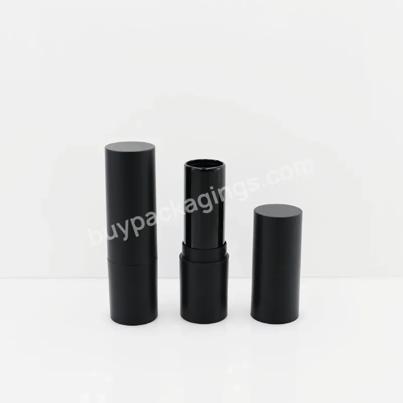 Private Label Custom Black Matte Lipstick Tubes Wholesale Abs Plastic Lipstick Tubes12.1mm