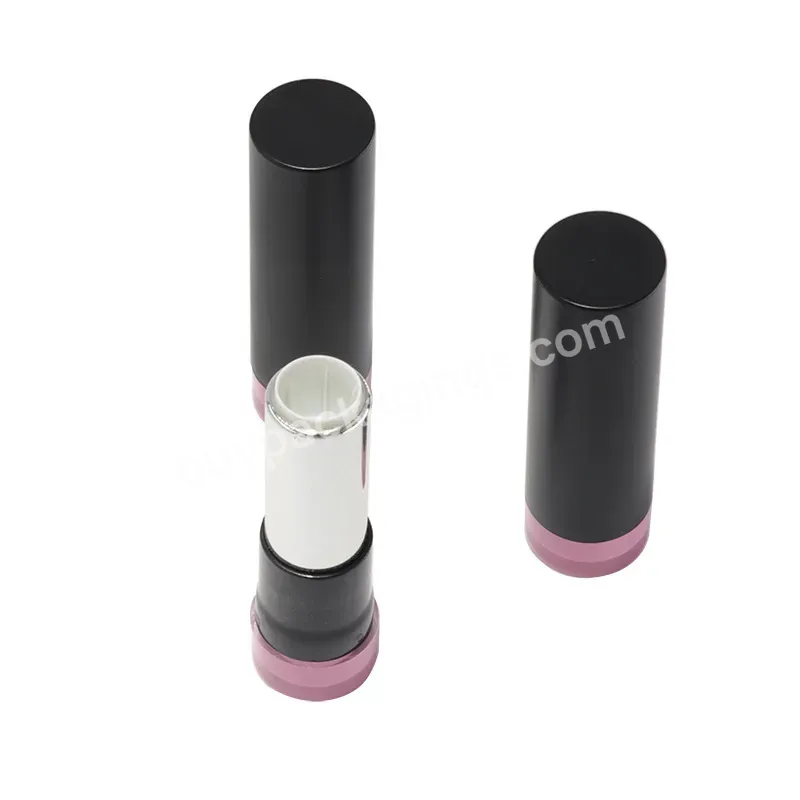 Private Label Custom Cosmetic Plastic Packaging Round Lip Balm Lipstick Empty Container Tube Bottle