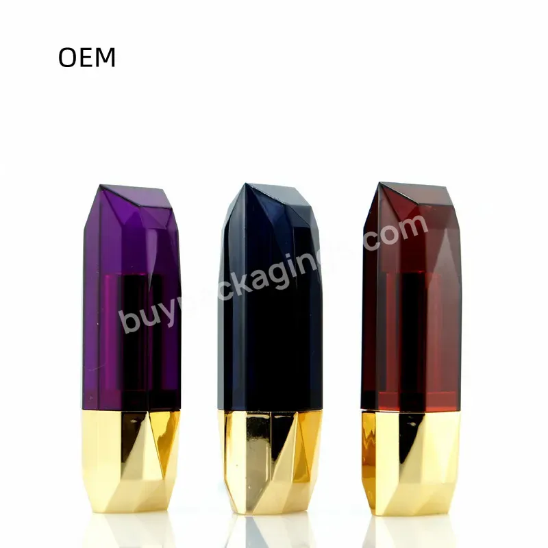 Private Label Custom Diamond Style Lipstick Tubes Wholesale 21g Lipstick Tubes12.1mm