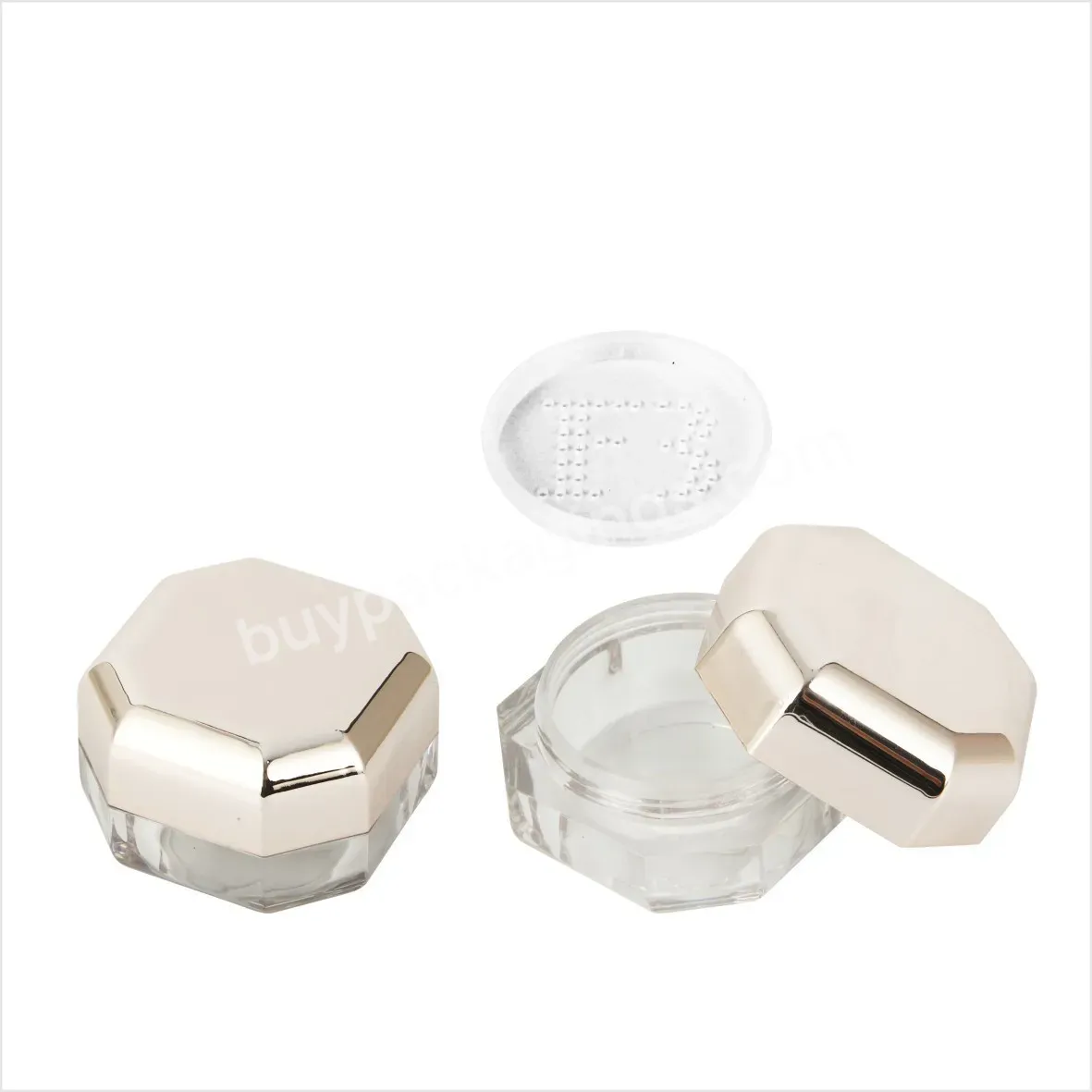 Private Label Custom Dy718 # Octagonal Concealer Loose Setting Powder Container Plastic Packaging - Buy Loose Powder Container,Setting Powder Container,Loose Powder Case.