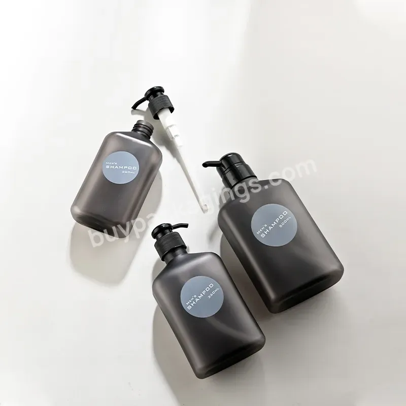 Private Label Custom Eco-friendly 500ml Pet Plastic Cosmetic Bottle Empty Men's Shampoo Bottles With Lotion Pump - Buy Shampoo Bottle,Shampoo And Conditioner Bottles,Empty Shampoo Bottles.