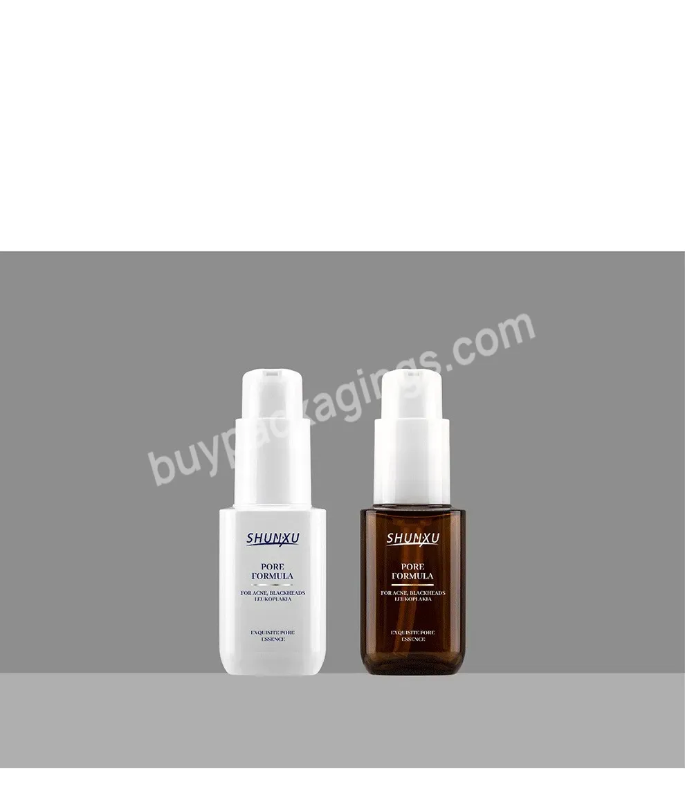 Private Label Custom Eco-friendly 50ml Pet Plastic Cosmetic Bottle Emulsion Lotion Bottles With Lotion Pump