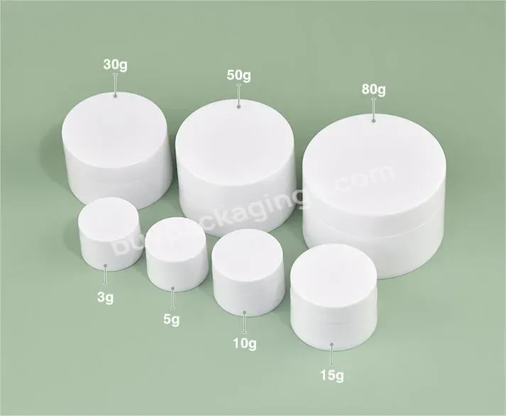 Private Label Custom Empty Pp Plastic Multicapacity Cosmetic Jar For Cream Packaging Containers Jar