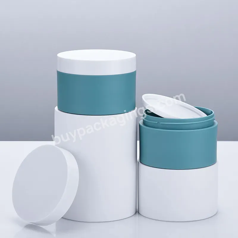 Private Label Custom Multicapacity Skincare Matte Thickened Wall Pet Plastic Cosmetics Cream Balm Jar With Lids