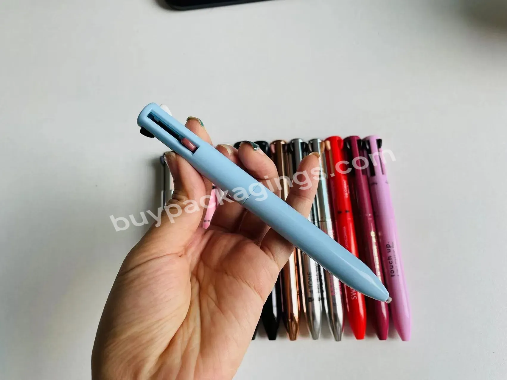 Private Label Custom Oem Touch Up Brow Contour Pro 4 Refills 4 Colors 4 In1 Makeup Pen Plastic Empty Packaging - Buy 4 In1 Makeup Pen,4 In1 Makeup Pen Empty Packaging,4 Colors Makeup Pen Packaging.