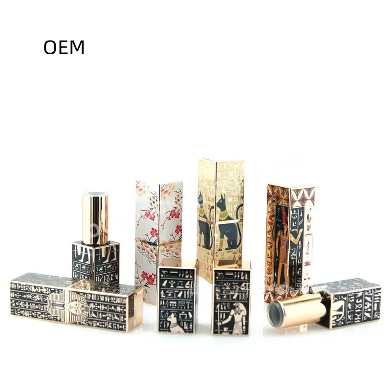 Private Label Custom Square Magnetic Buckle Lipstick Tubes Wholesale 30g Abs Plastic Lipstick Tubes12.1mm