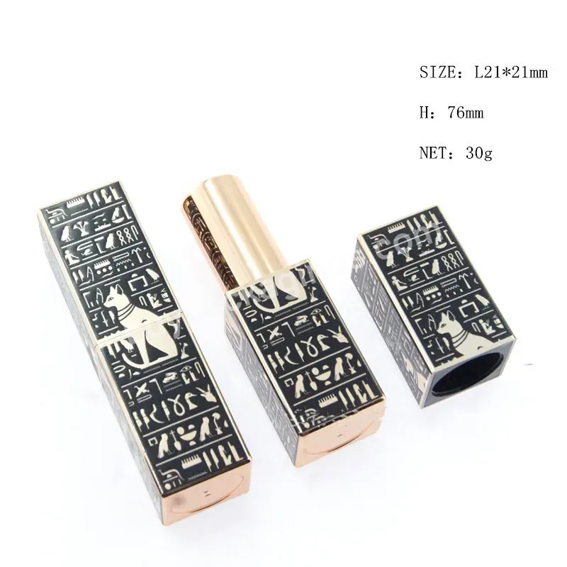 Private Label Custom Square Magnetic Buckle Lipstick Tubes Wholesale 30g Abs Plastic Lipstick Tubes12.1mm