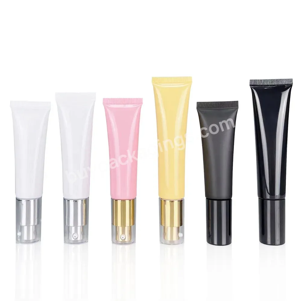 Private Label Customize 30ml 40ml Lotion Sunscreen Liquid Foundation Concealer Tube Pump Empty Container Plastic Packaging