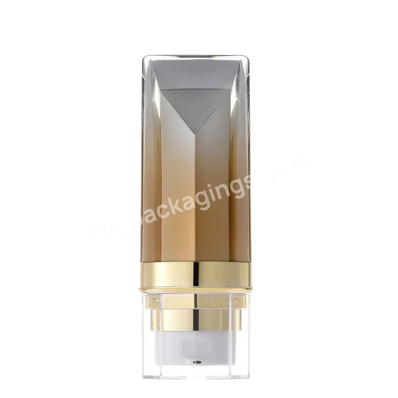 Private Label Customize 30ml Sunscreen Liquid Foundation Lotion Cream Bottle Plastic Packaging With Pump Empty Container