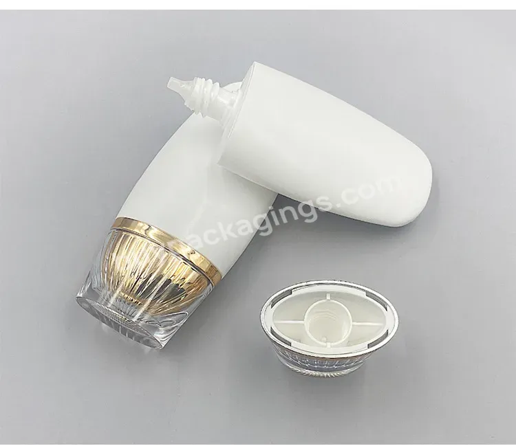 Private Label Customize 40ml Sunscreen Liquid Foundation Bottle Empty Container Plastic Packaging