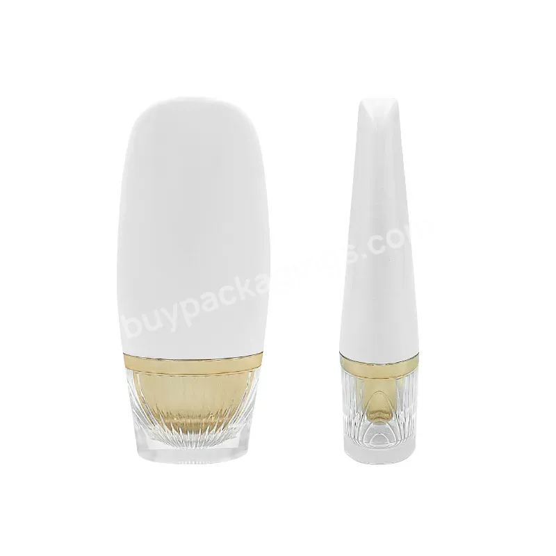 Private Label Customize 40ml Sunscreen Liquid Foundation Bottle Empty Container Plastic Packaging